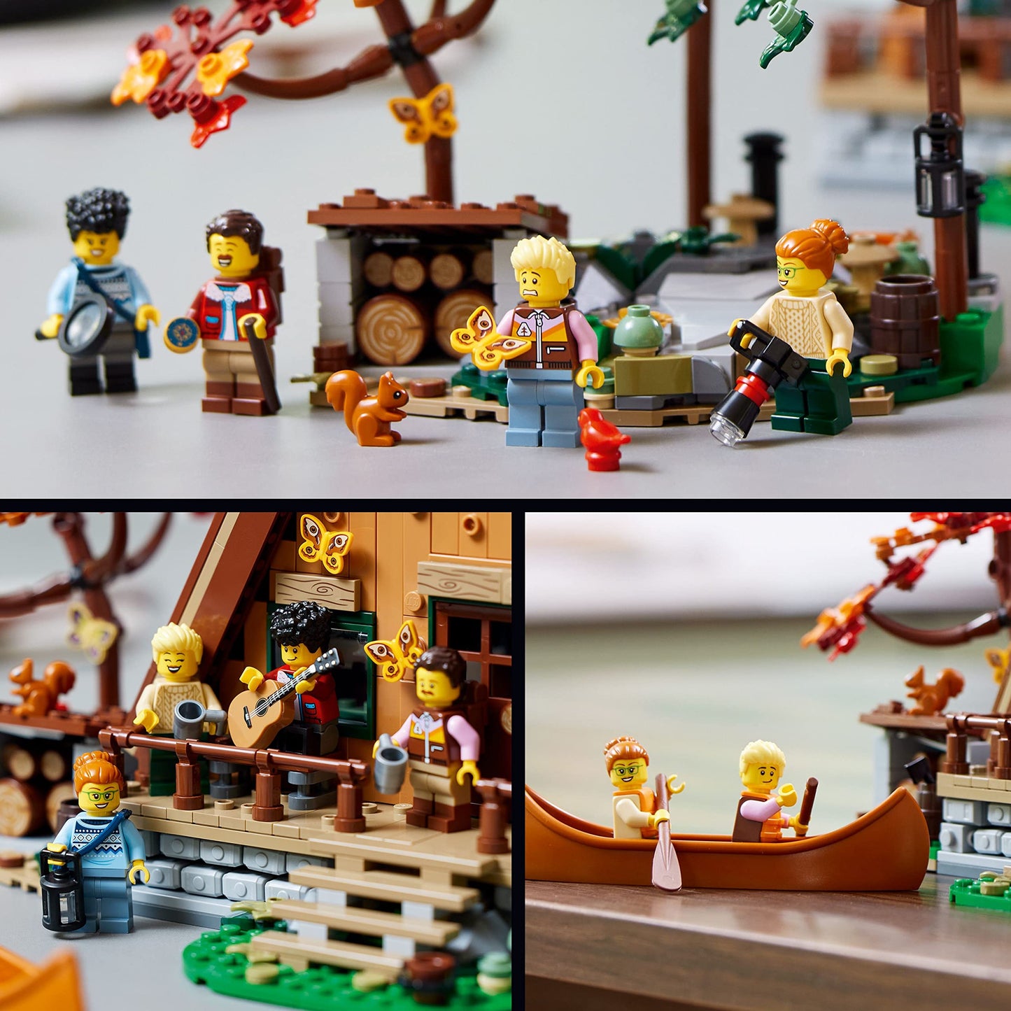 LEGO Ideas A-Frame Cabin 21338 – Detailed Miniature House Kit for Adults