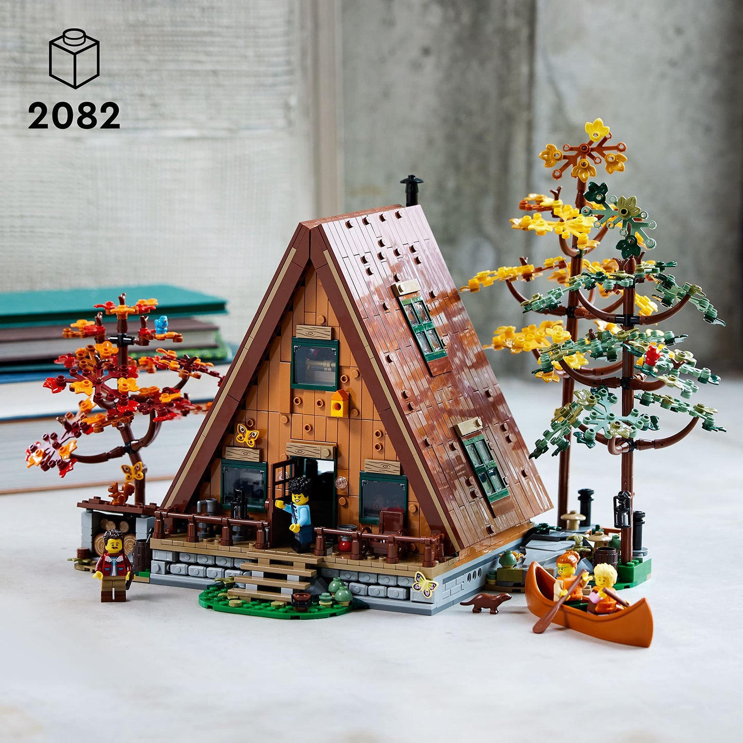 LEGO Ideas A-Frame Cabin 21338 – Detailed Miniature House Kit for Adults