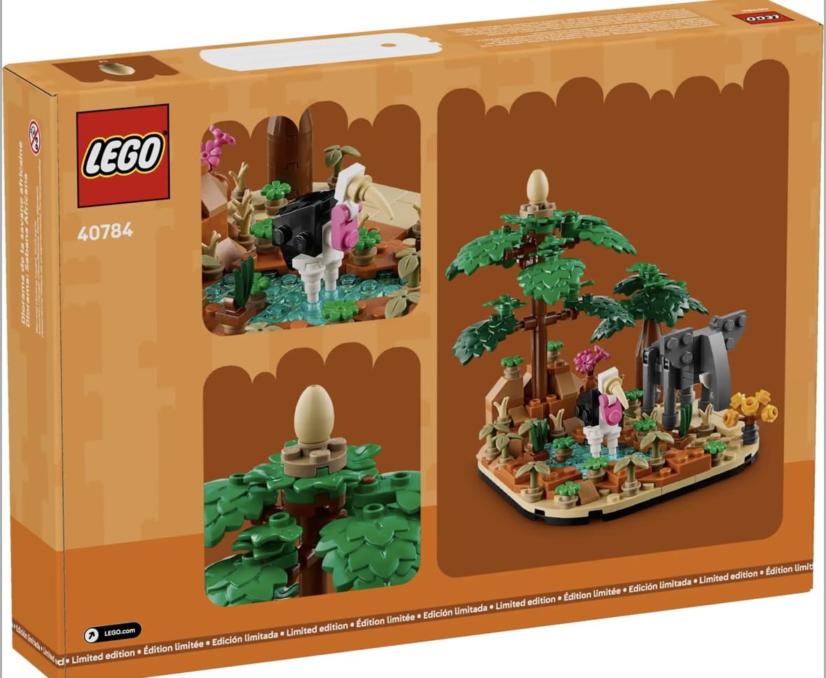 LEGO African Savanna Diorama 40784 — Nature Display Model