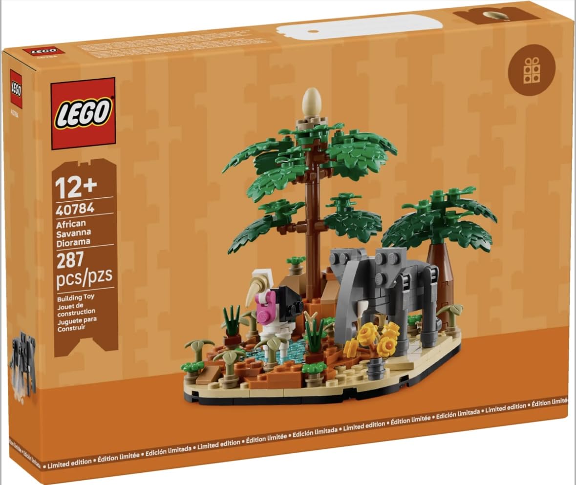 LEGO African Savanna Diorama 40784 — Nature Display Model
