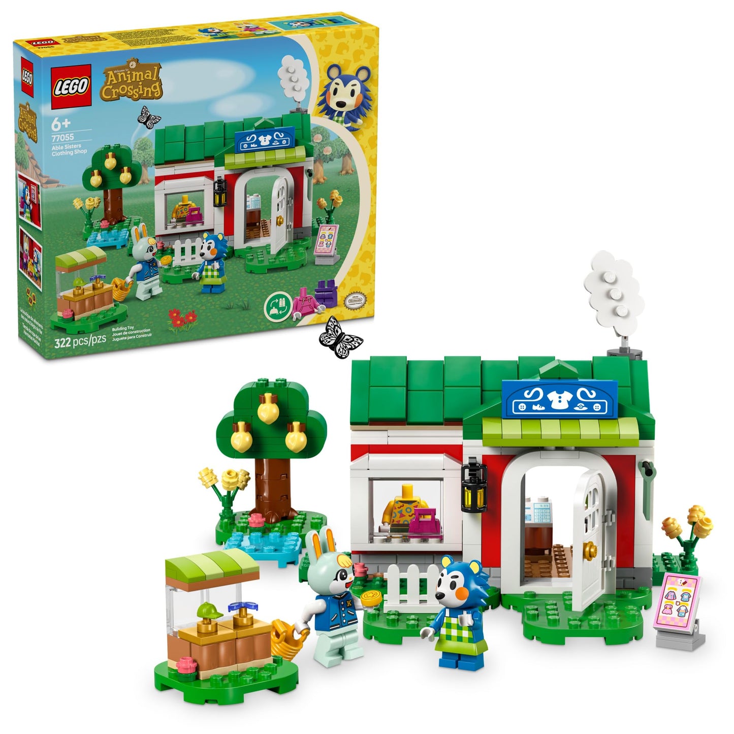 LEGO Animal Crossing Able Sisters Clothing Shop 77055 – Creative Dress-Up Building Toy