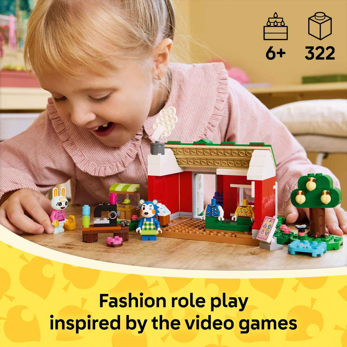 LEGO Animal Crossing Able Sisters Clothing Shop 77055 – Creative Dress-Up Building Toy