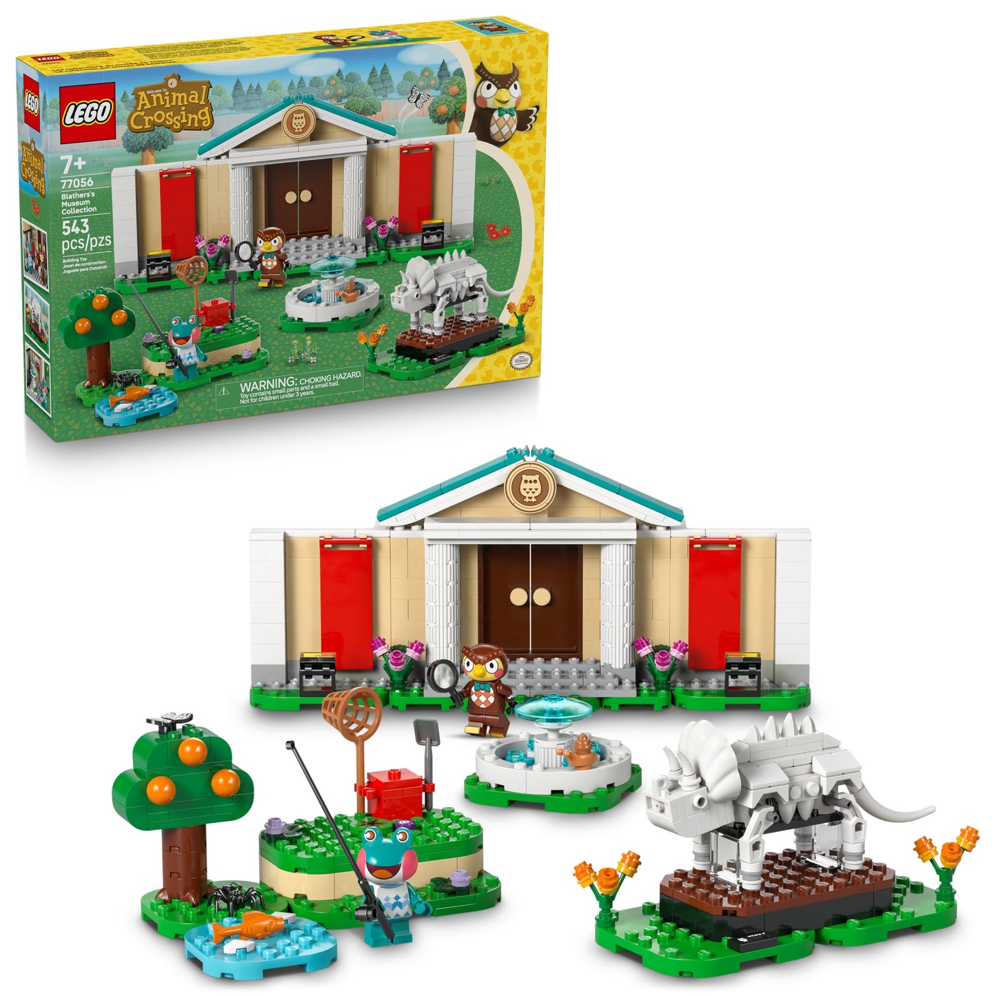 LEGO Animal Crossing Blathers’s Museum Collection 77056 – Building Toy for Kids 7+