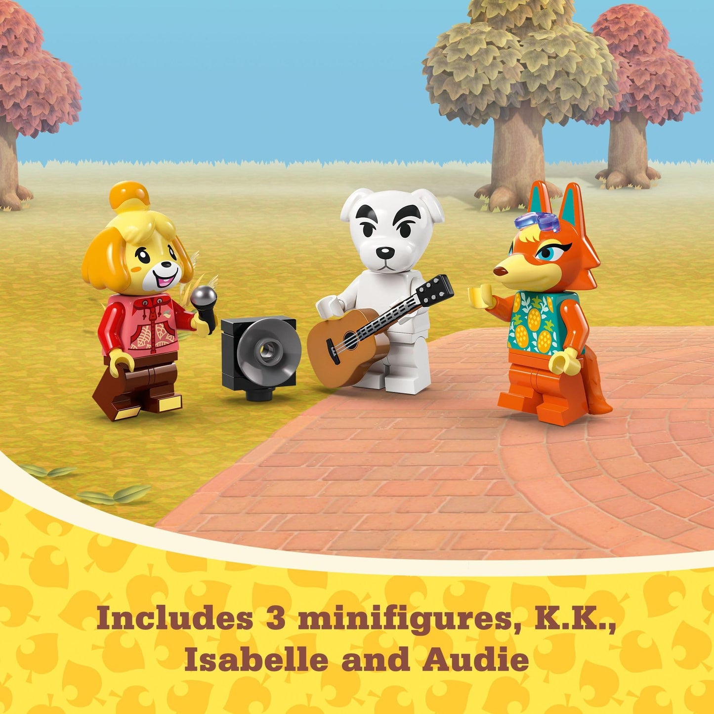 LEGO Animal Crossing K.K.'s Concert in the Plaza (77052) – 550-Piece Building Toy for Kids 7+