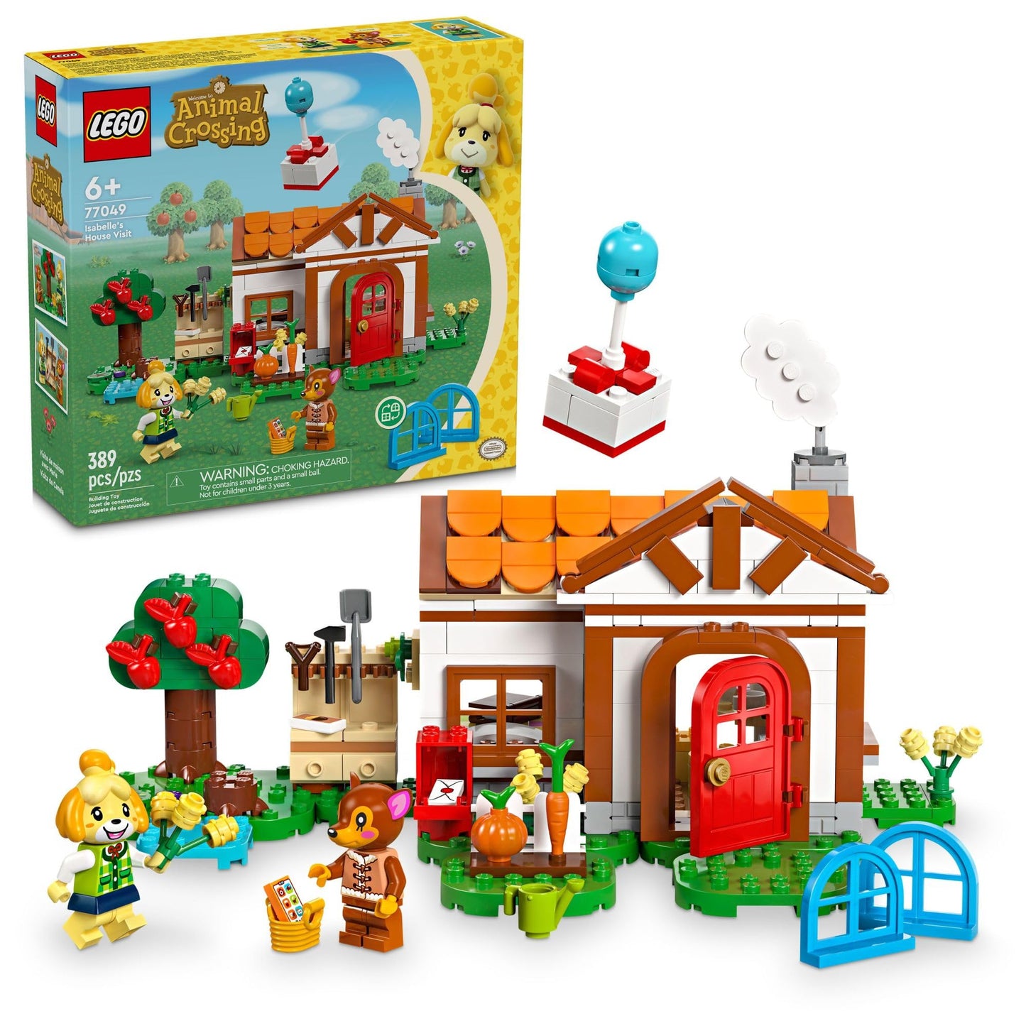 LEGO Animal Crossing Isabelle’s House Visit 77049 – Buildable Toy Set for Kids