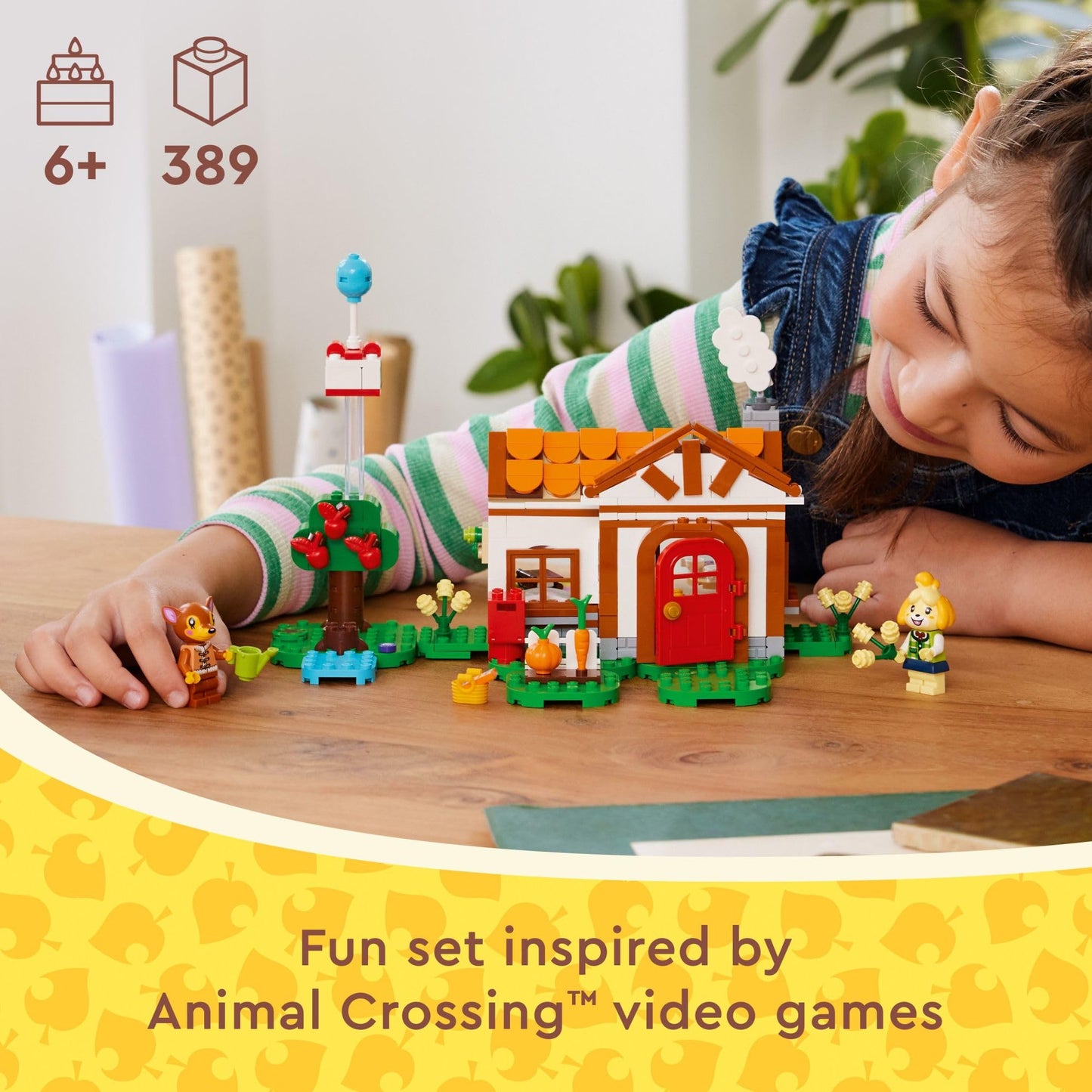 LEGO Animal Crossing Isabelle’s House Visit 77049 – Buildable Toy Set for Kids