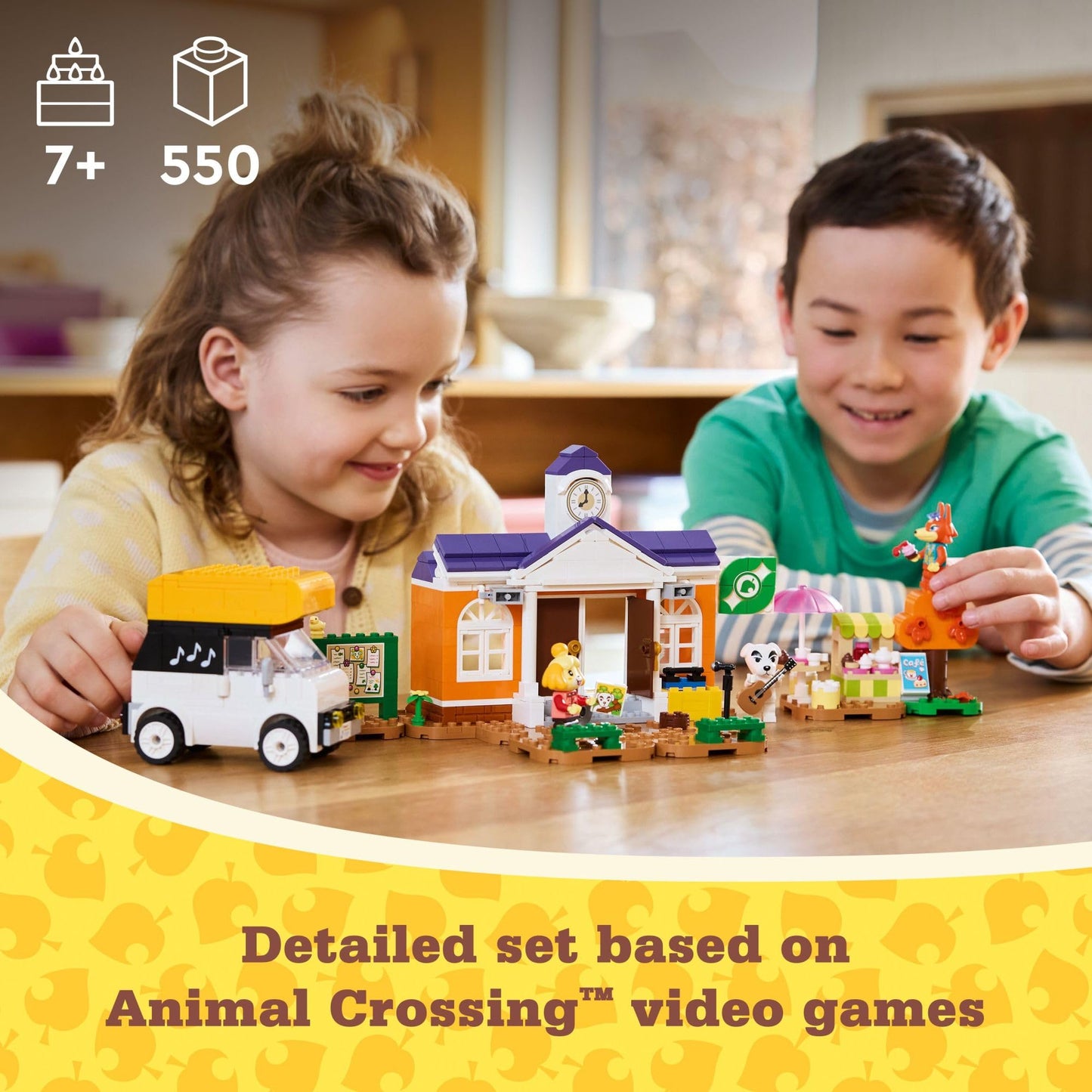 LEGO Animal Crossing K.K.'s Concert in the Plaza (77052) – 550-Piece Building Toy for Kids 7+