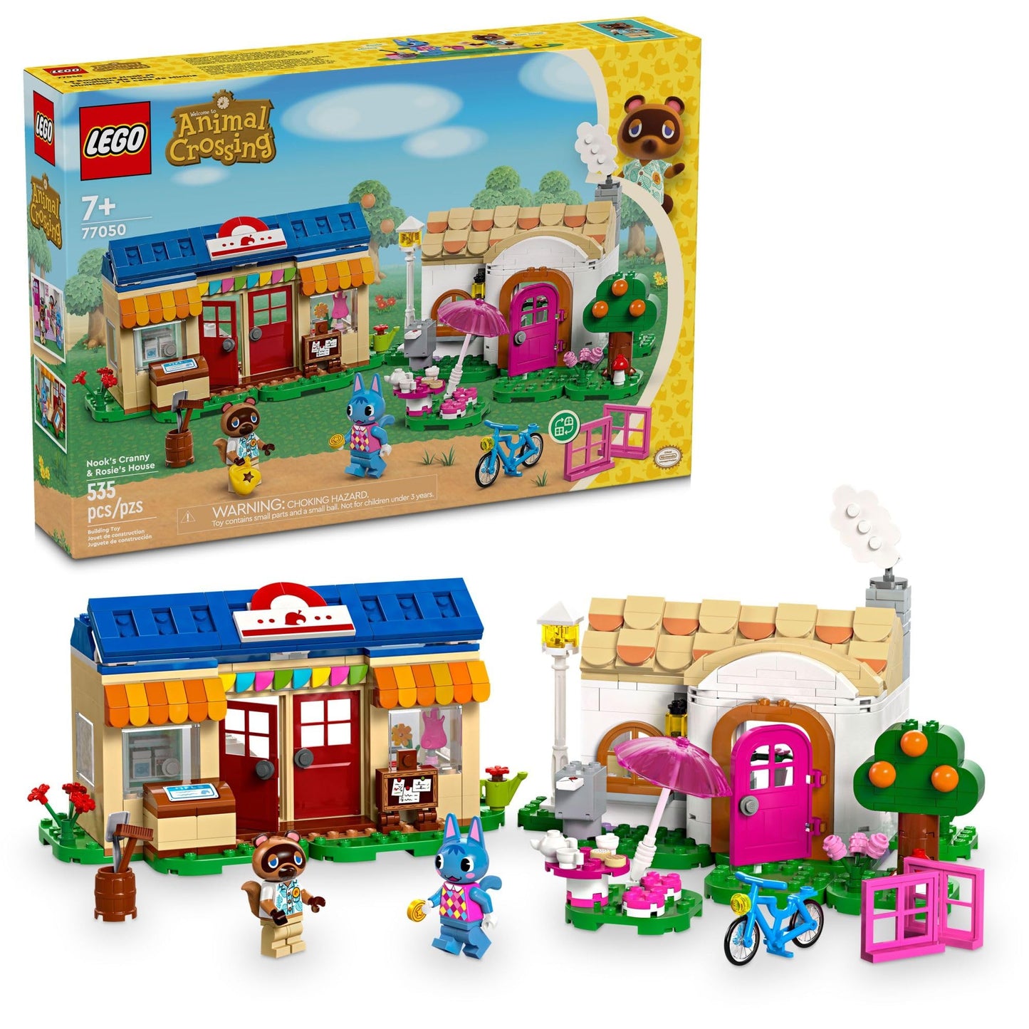 LEGO Animal Crossing Nook’s Cranny & Rosie’s House (77050) – Buildable Toy with Tom Nook & Rosie Figures