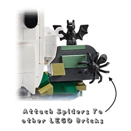 LEGO Animal Halloween Accessory: 10 Black Spiders + Glow-in-the-Dark Spider