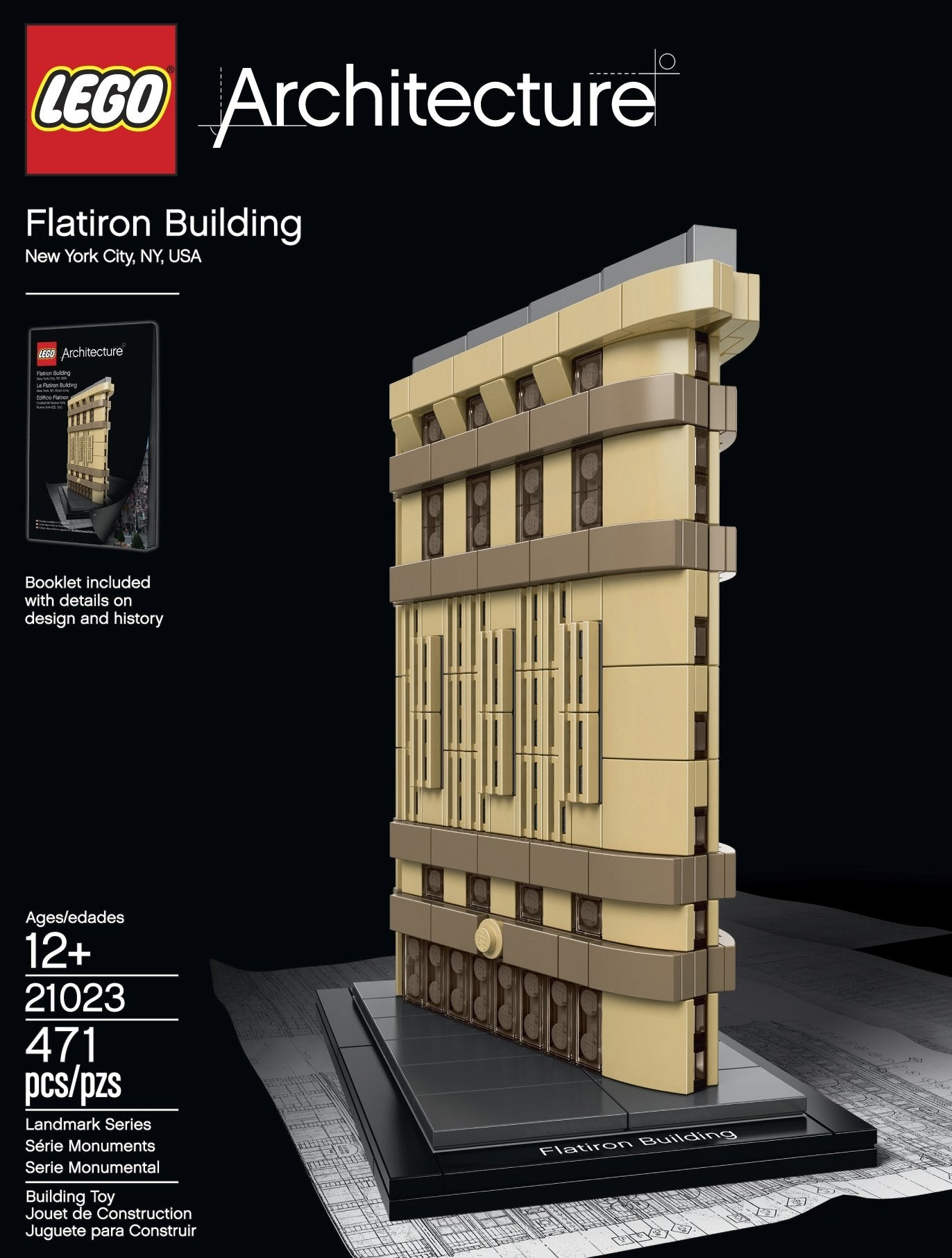 LEGO Architecture Flatiron Building 21023 Building Kit – Landmark Series