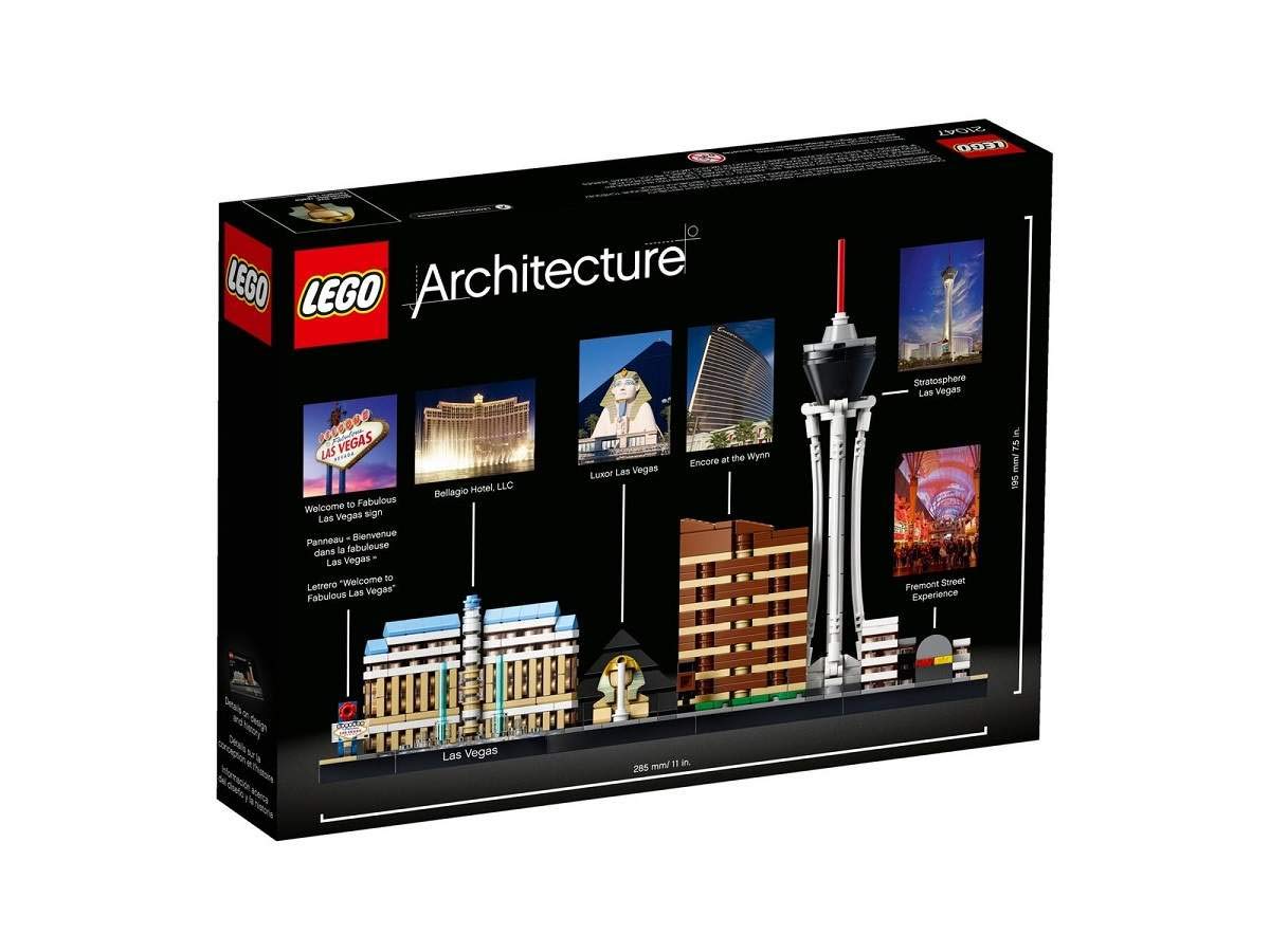 LEGO Architecture Skyline Las Vegas 21047 Building Kit – 487 Pieces