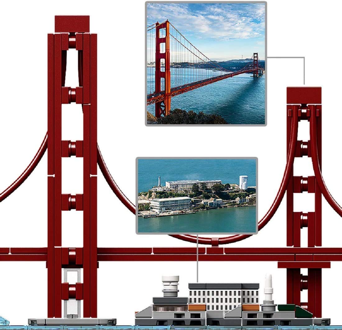 LEGO Architecture Skyline Collection 21043 San Francisco Building Kit – 565 Pieces
