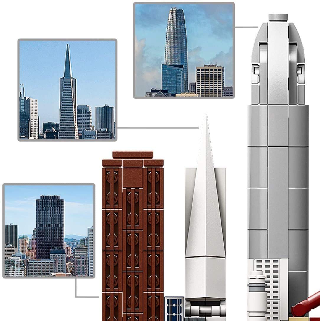LEGO Architecture Skyline Collection 21043 San Francisco Building Kit – 565 Pieces