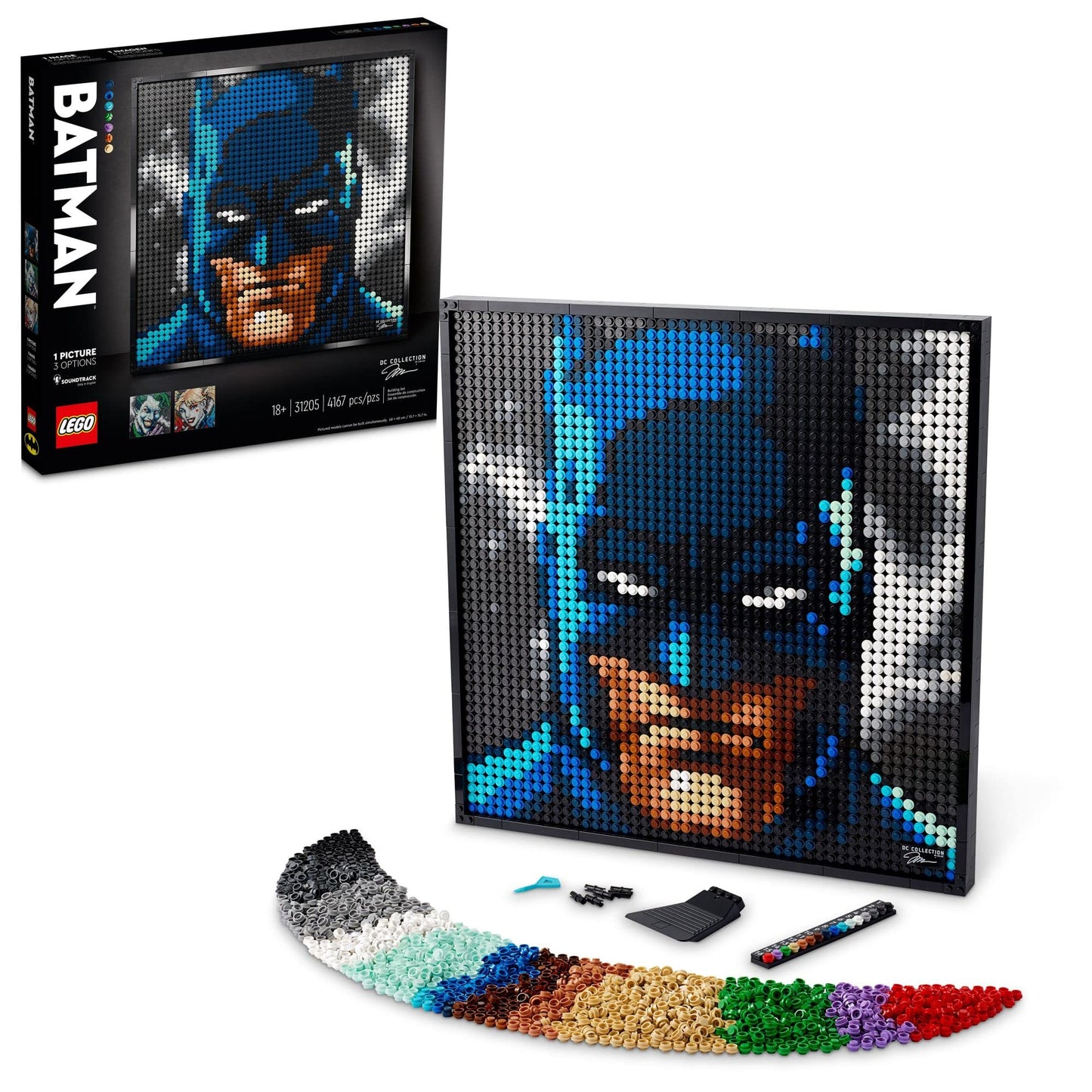 LEGO Art Jim Lee Batman Collection 31205 – DC Comics Wall Art for Adults
