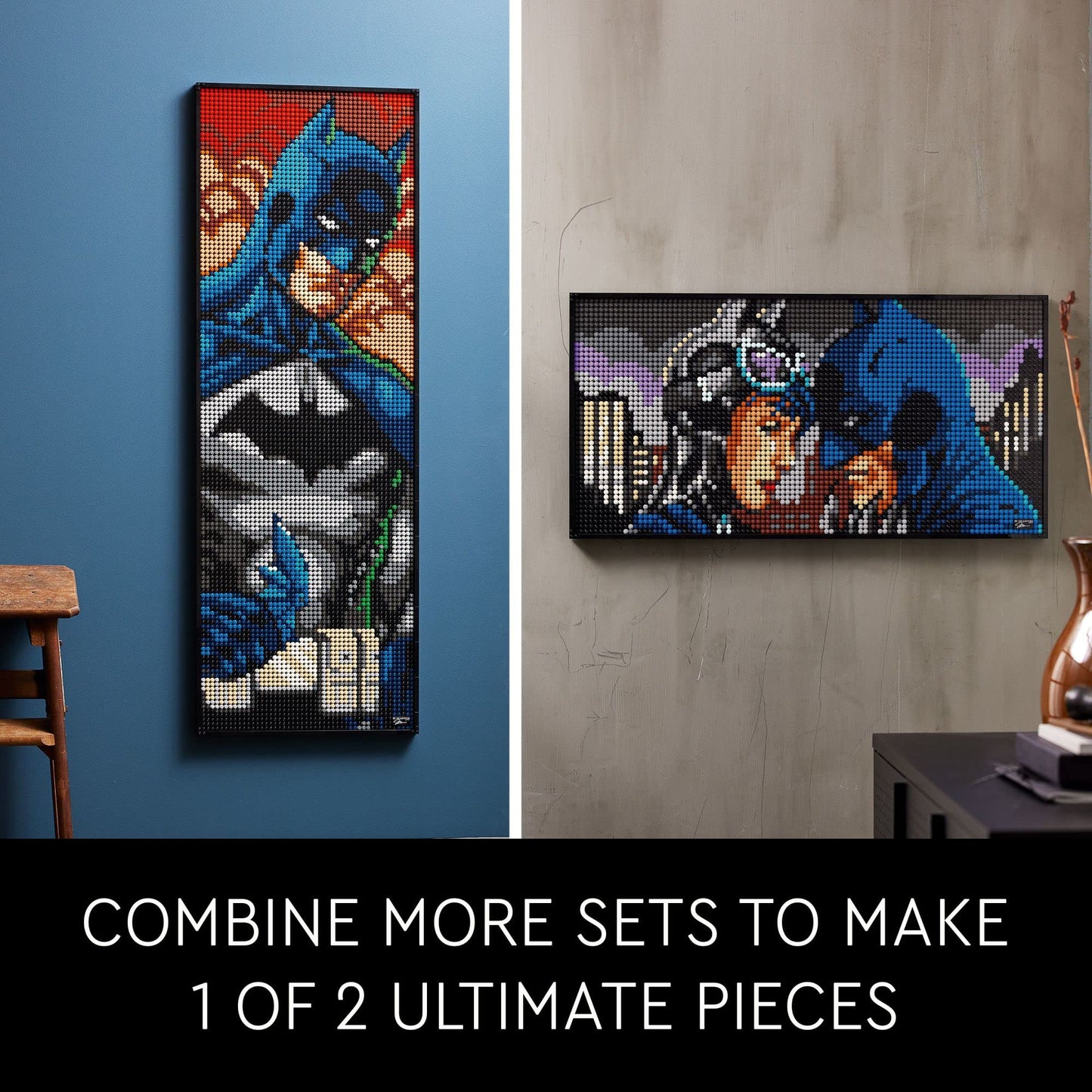 LEGO Art Jim Lee Batman Collection 31205 – DC Comics Wall Art for Adults
