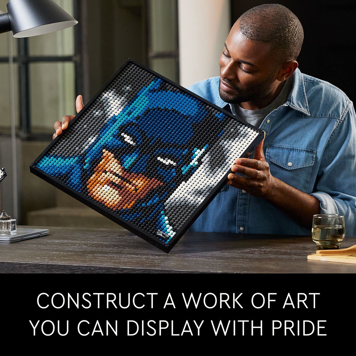 LEGO Art Jim Lee Batman Collection 31205 – DC Comics Wall Art for Adults