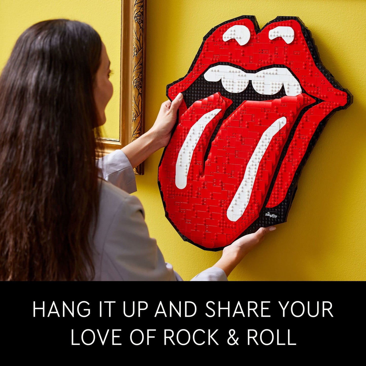 LEGO Art The Rolling Stones 31206 — 3D Wall Decor for Adults, 60th Anniversary