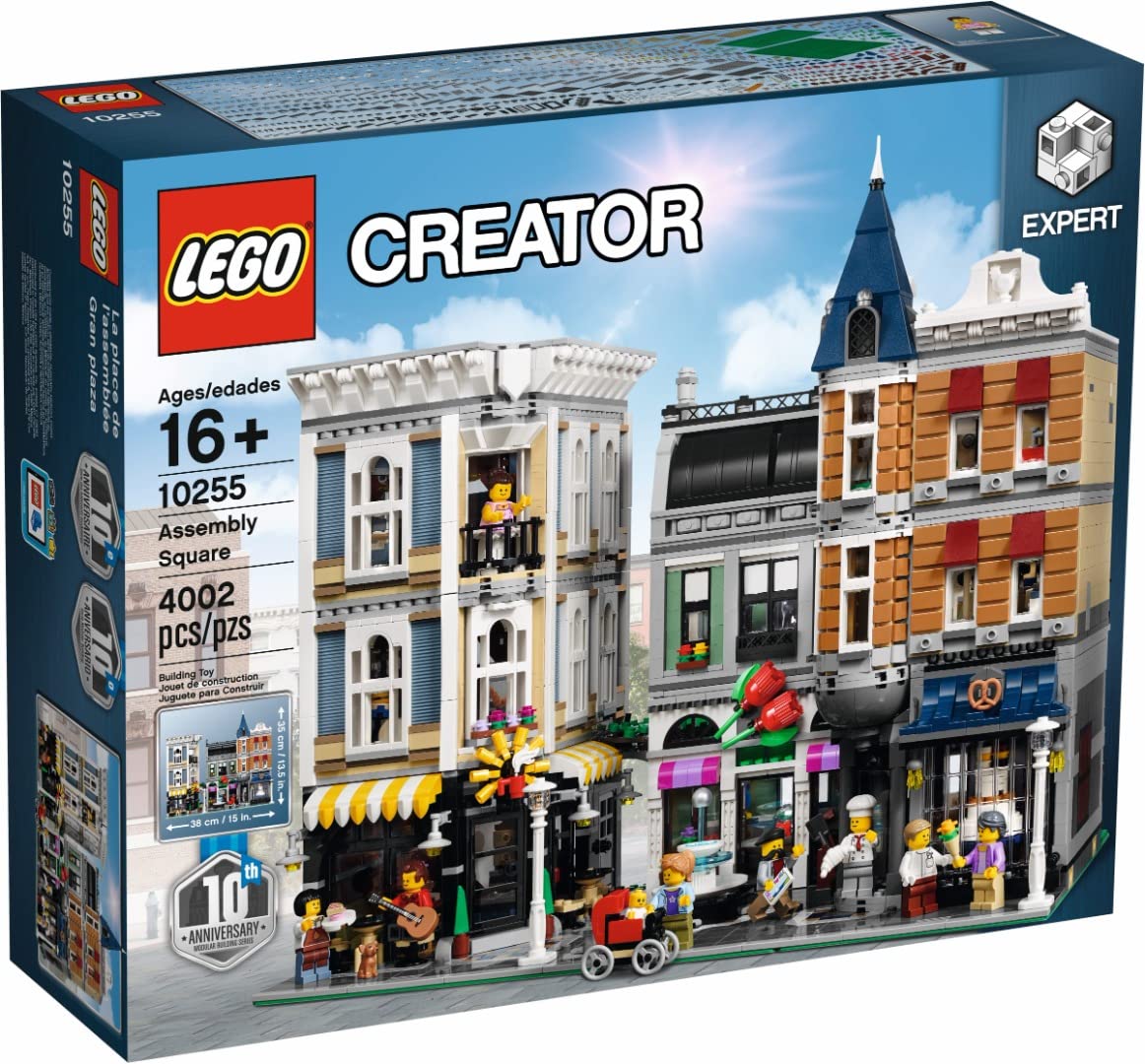 LEGO Creator Expert Assembly Square 10255 Building Kit – 4002 Pieces | Detailed Modular Town Center