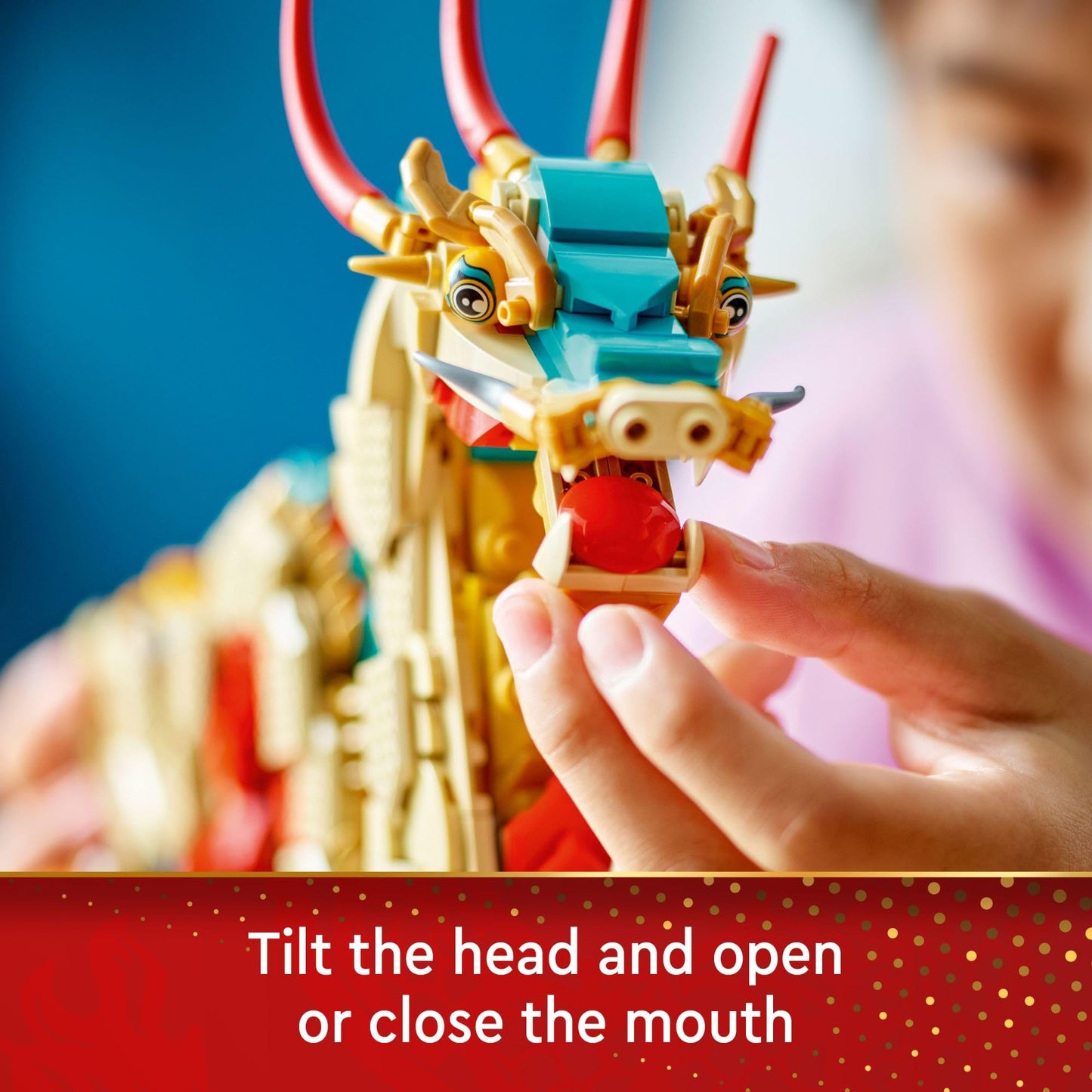 LEGO Spring Festival Auspicious Dragon 80112 – Buildable Dragon Toy for Ages 10+