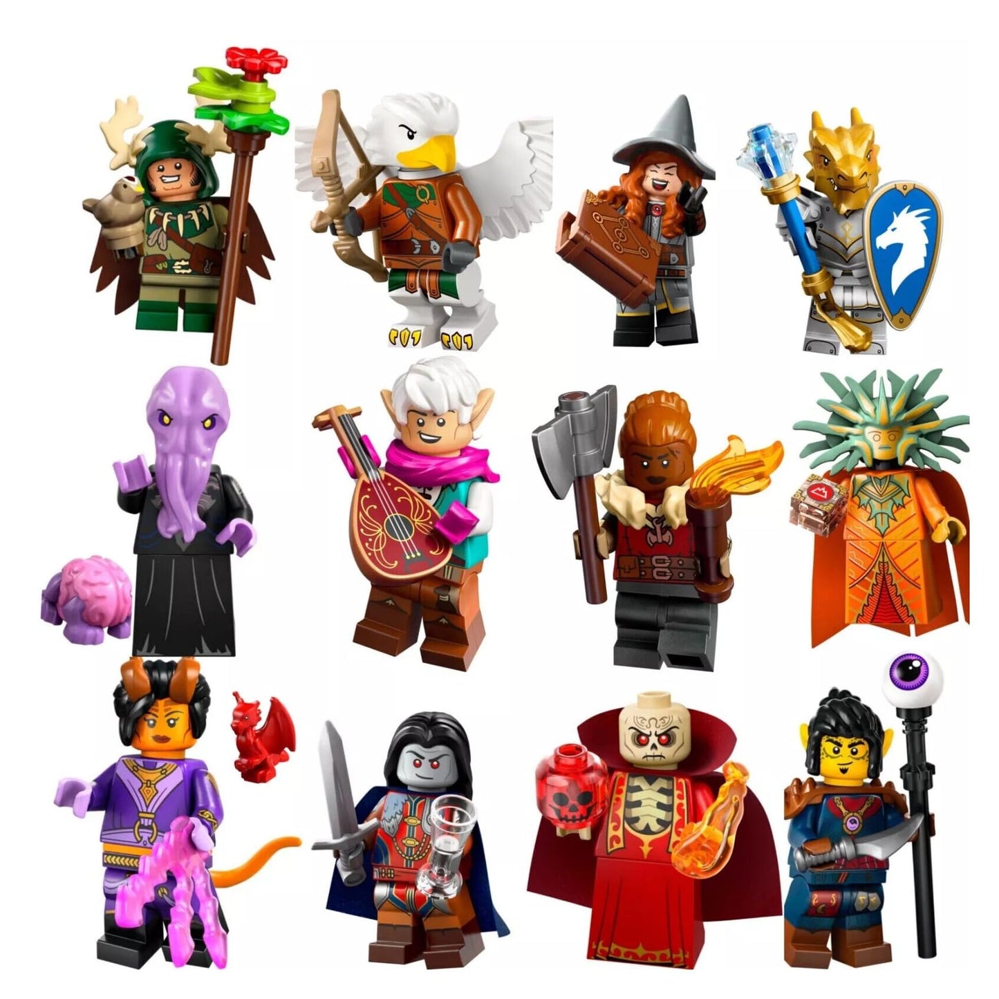 LEGO 71047 Dungeons & Dragons Collectible Minifigures – 12 Characters, One Per Blind Box