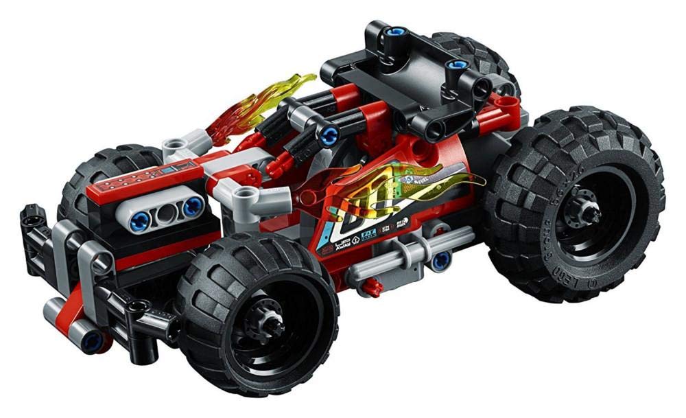 LEGO Technic BASH! 42073 Building Kit (139 Pieces) | Pull-Back Race Car with Engine Pop-Out