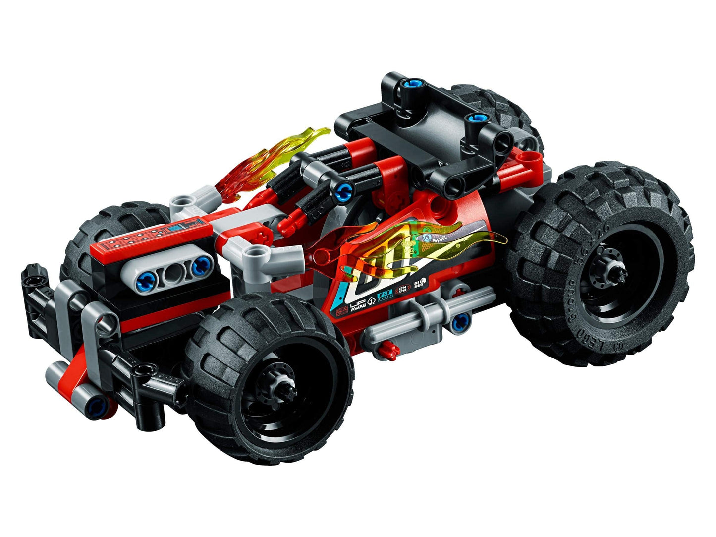 LEGO Technic BASH! 42073 Building Kit (139 Pieces) | Pull-Back Race Car with Engine Pop-Out