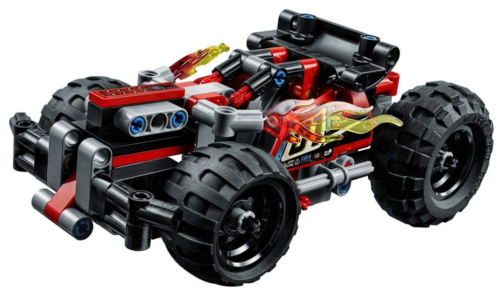 LEGO Technic BASH! 42073 Building Kit (139 Pieces) | Pull-Back Race Car with Engine Pop-Out