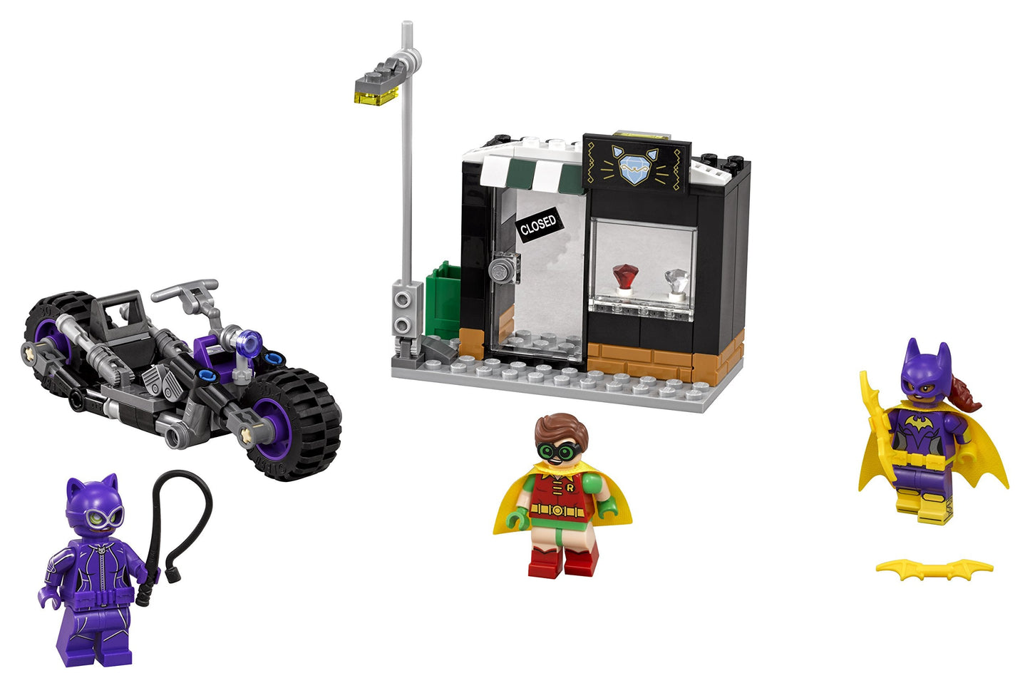 LEGO Batman Catwoman Catcycle Chase 70902 – Buildable Catcycle and Jewelry Store Scene