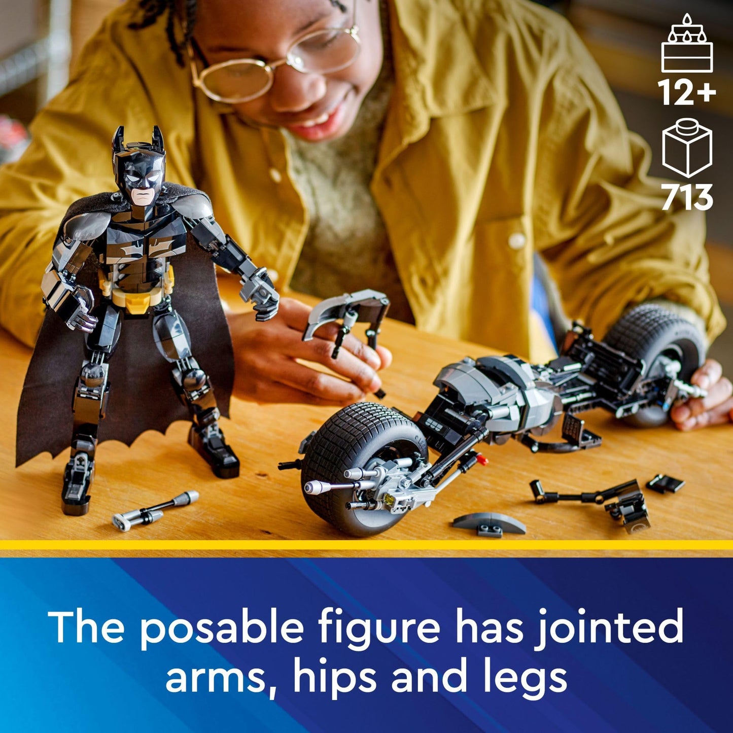 LEGO DC Batman: Batman Construction Figure & Bat-Pod Bike (76273)