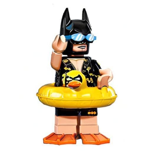 LEGO The Batman Movie Vacation Batman Minifigure 71017 (Bagged) – Authentic LEGO Parts