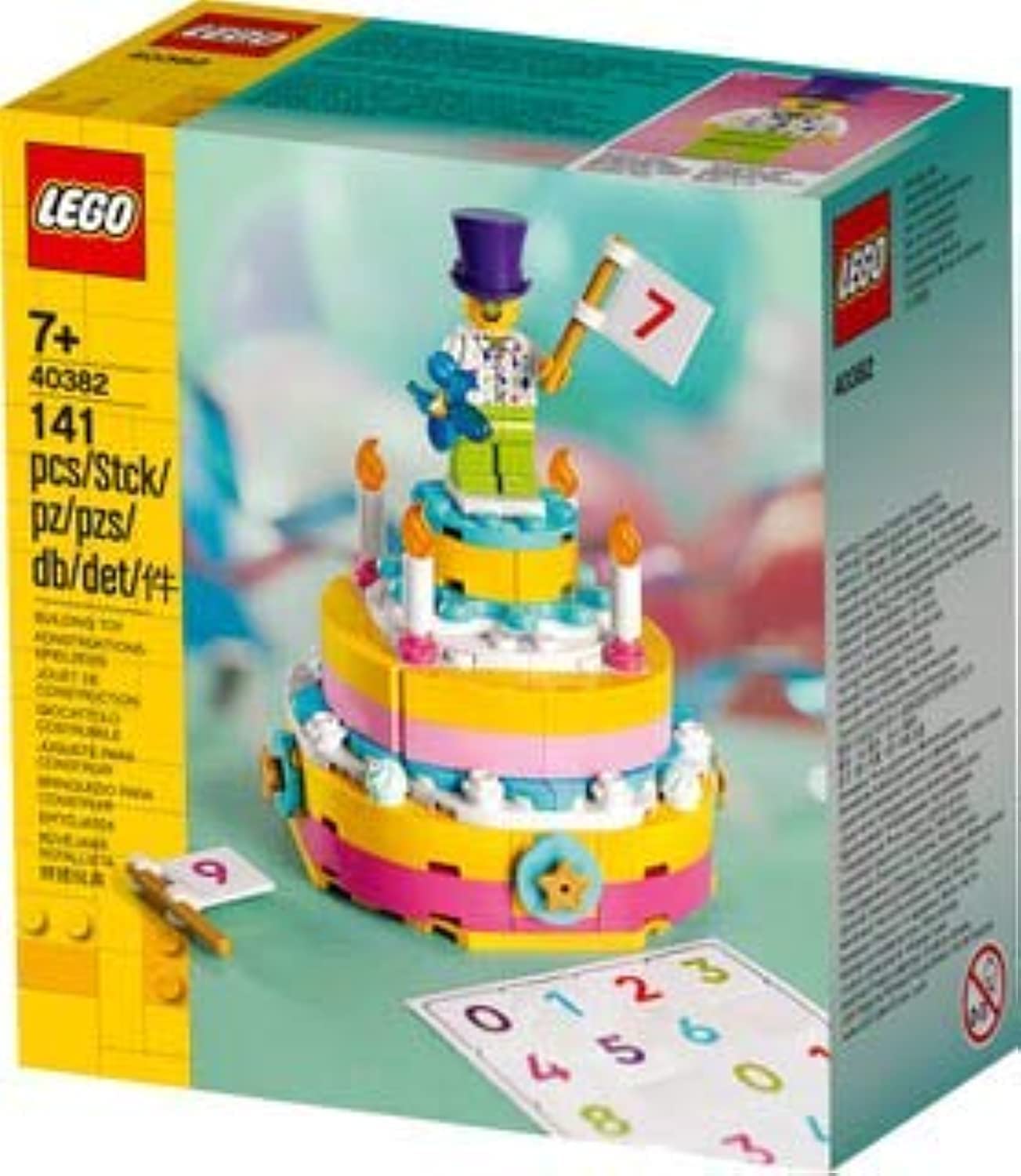 LEGO 40382 Birthday Cake Set – 141-Piece Build with Minifigure