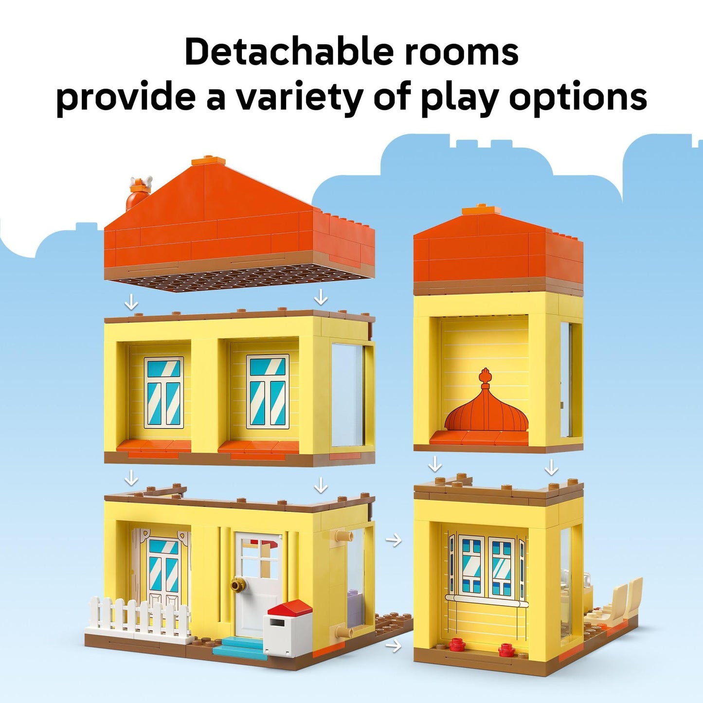 LEGO Bluey’s Family House – 11203, 382-Piece Playset for Ages 4+