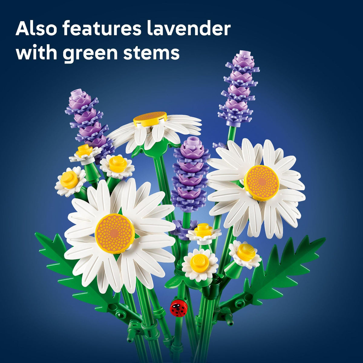 LEGO Botanicals Daisies 11508 – Building Toy Bouquet for Kids 9+ | Realistic Artificial Flowers Decor