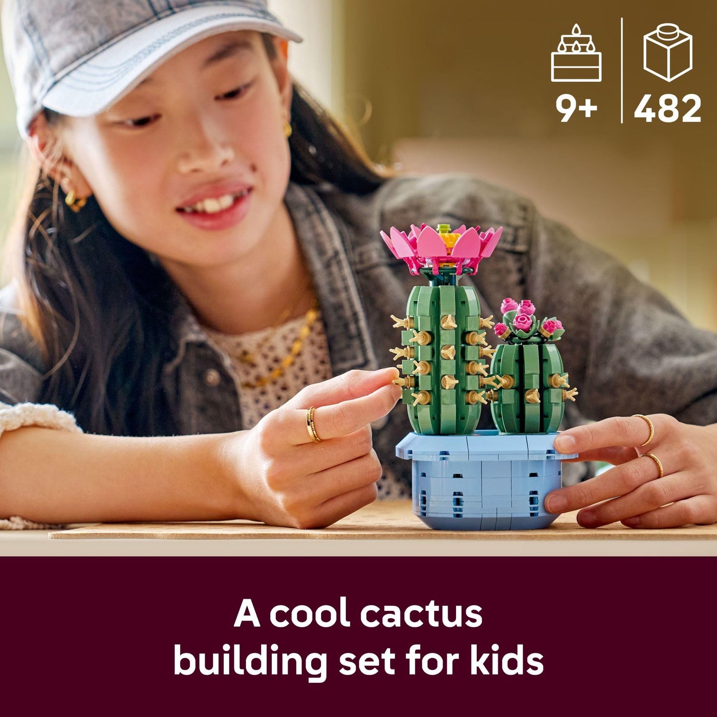 LEGO Botanicals Flowering Cactus 11509 – Creative Building Toy for Ages 9+