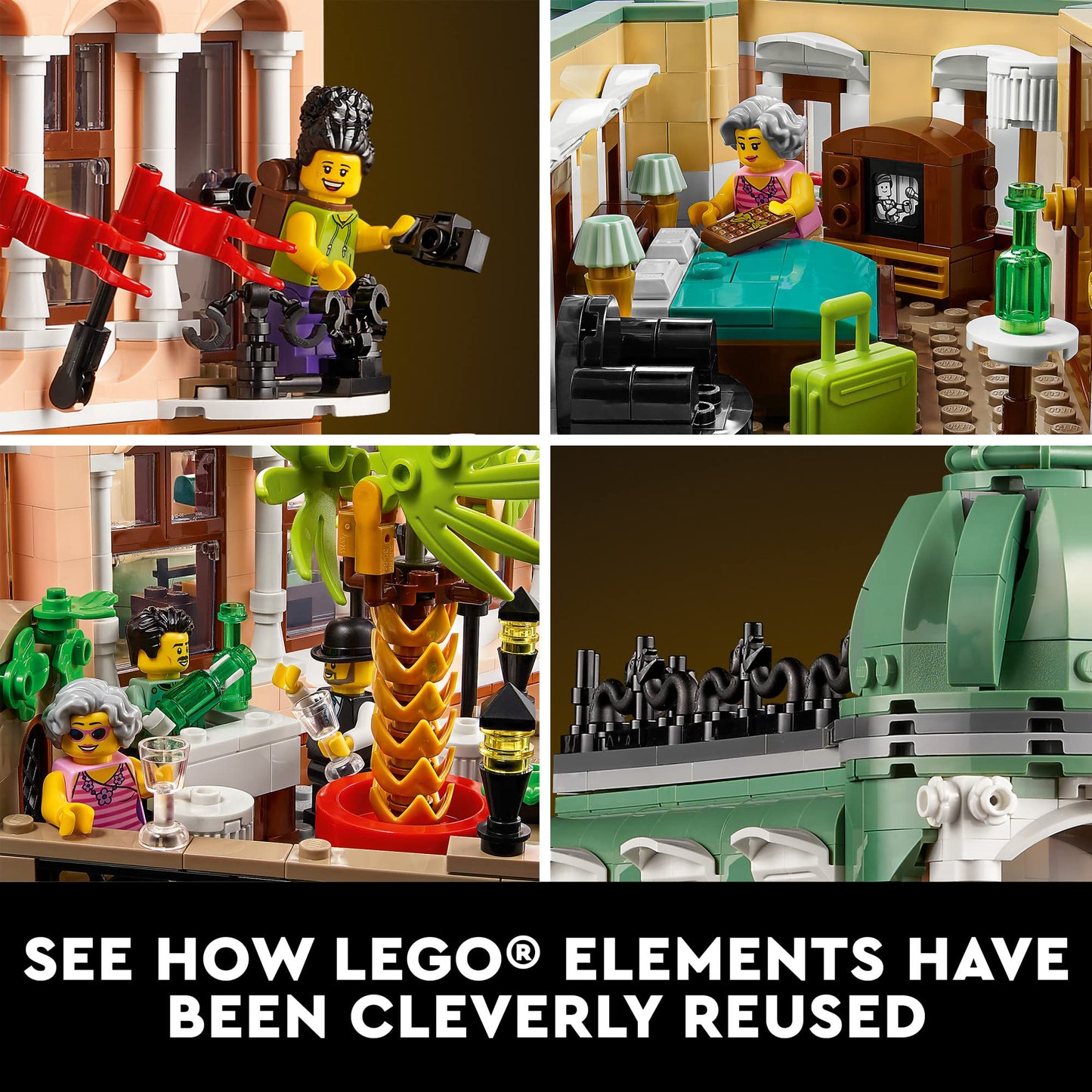 LEGO Icons Boutique Hotel 10297 | Modular Display Model Kit for Adults