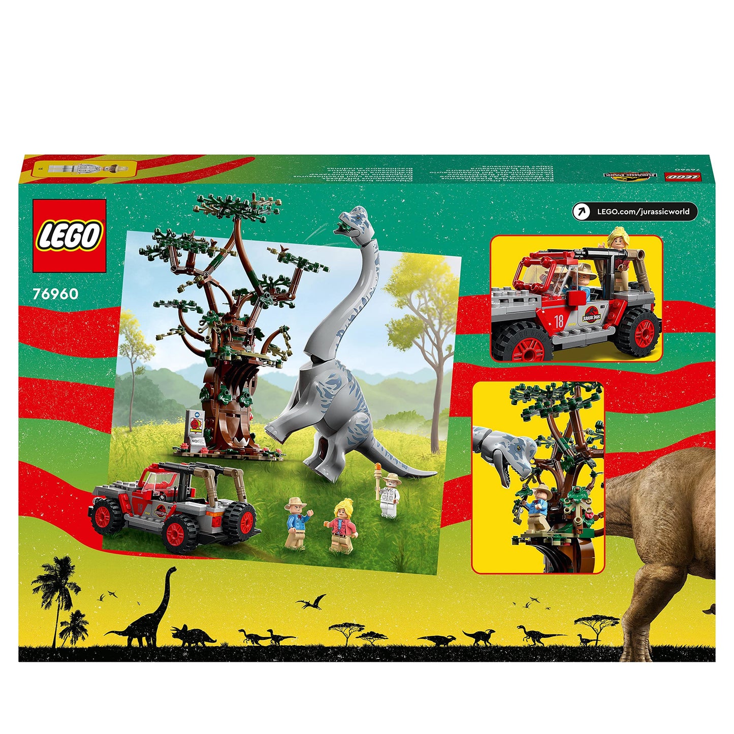 LEGO Jurassic World Brachiosaurus Discovery 76960 — Tallest LEGO Dinosaur with Jeep Wrangler