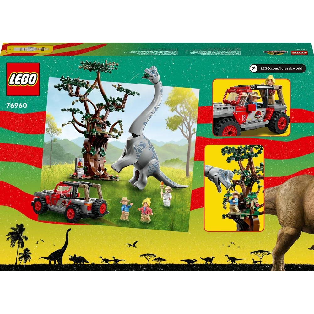 LEGO Jurassic World Brachiosaurus Discovery 76960 — Tallest LEGO Dinosaur with Jeep Wrangler