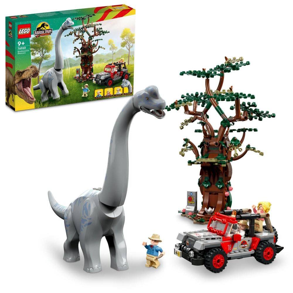 LEGO Jurassic World Brachiosaurus Discovery 76960 — Tallest LEGO Dinosaur with Jeep Wrangler