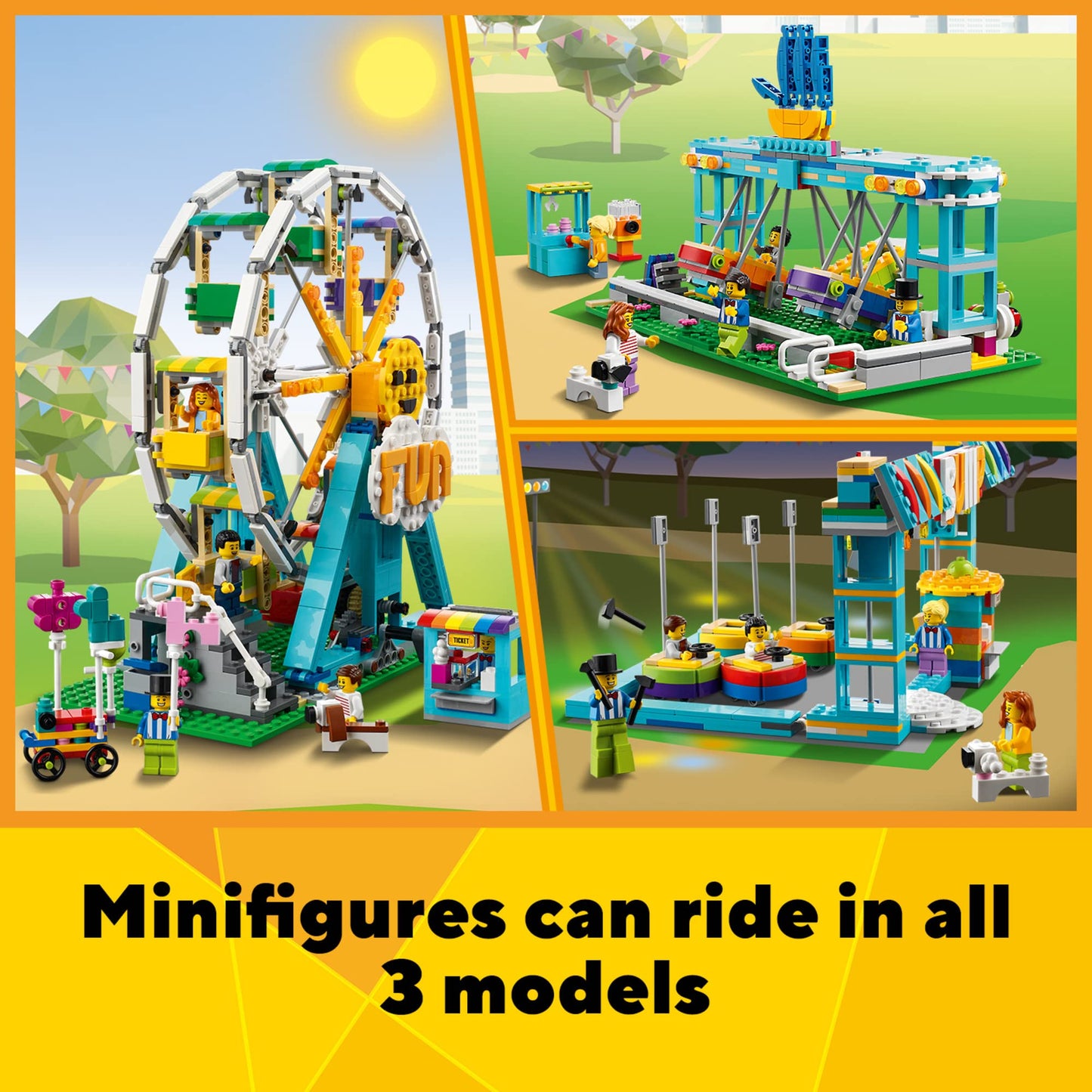 LEGO Creator 3in1 Ferris Wheel 31119 – 3 In 1 Amusement Park Builds