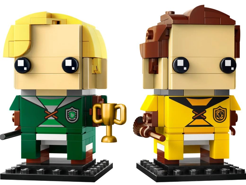 LEGO BrickHeadz 40617 Draco Malfoy & Cedric Diggory – Quidditch Display Set