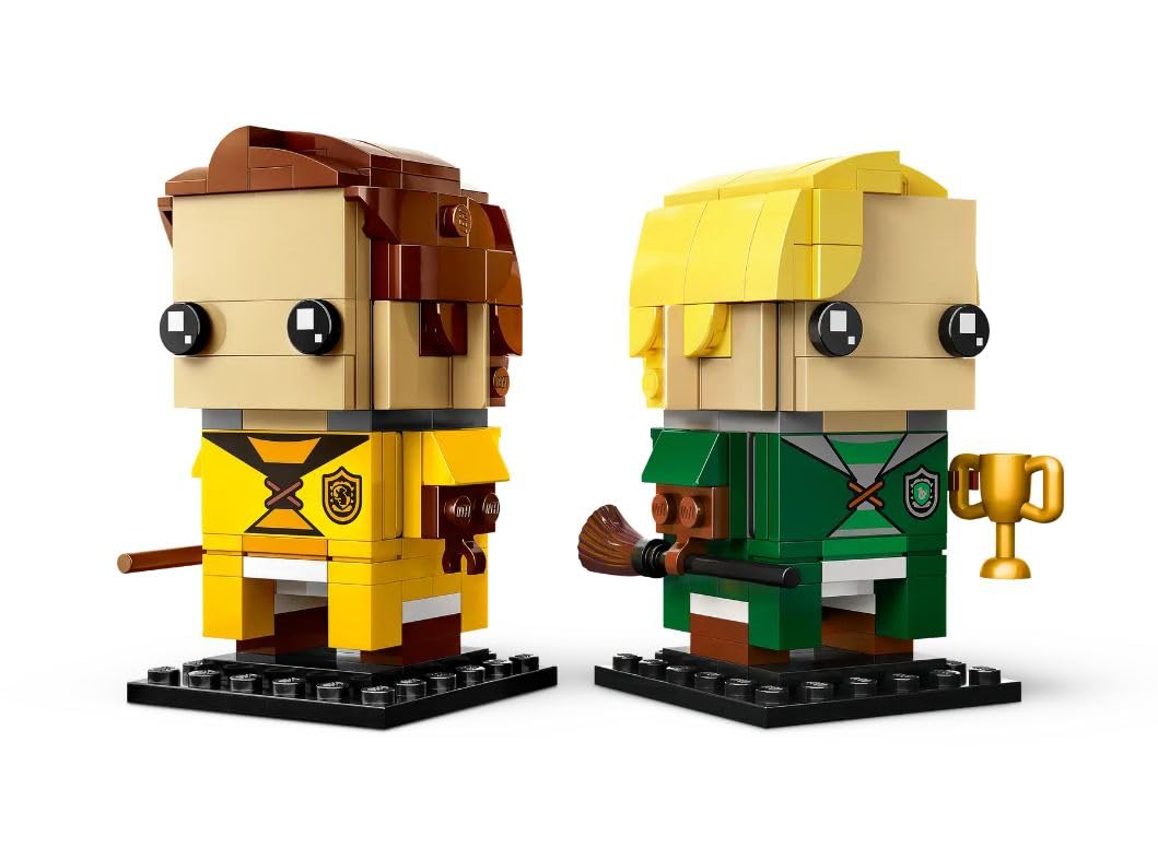 LEGO BrickHeadz 40617 Draco Malfoy & Cedric Diggory – Quidditch Display Set