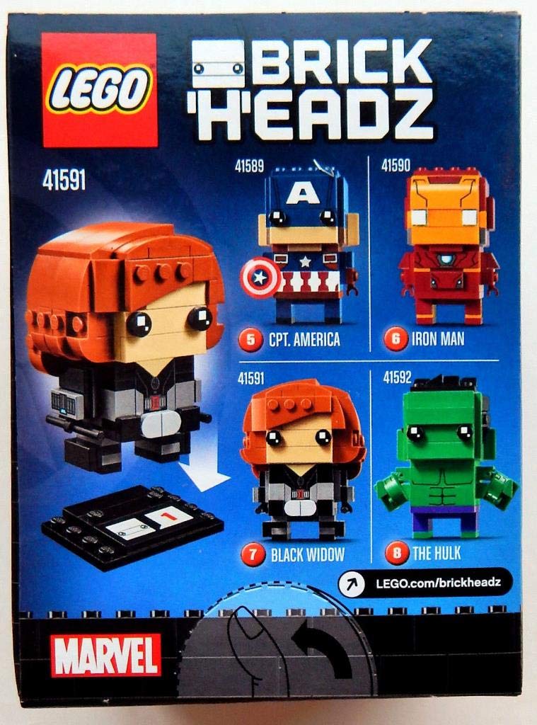 LEGO BrickHeadz Black Widow 41591 Building Kit | Collectible Display Figure