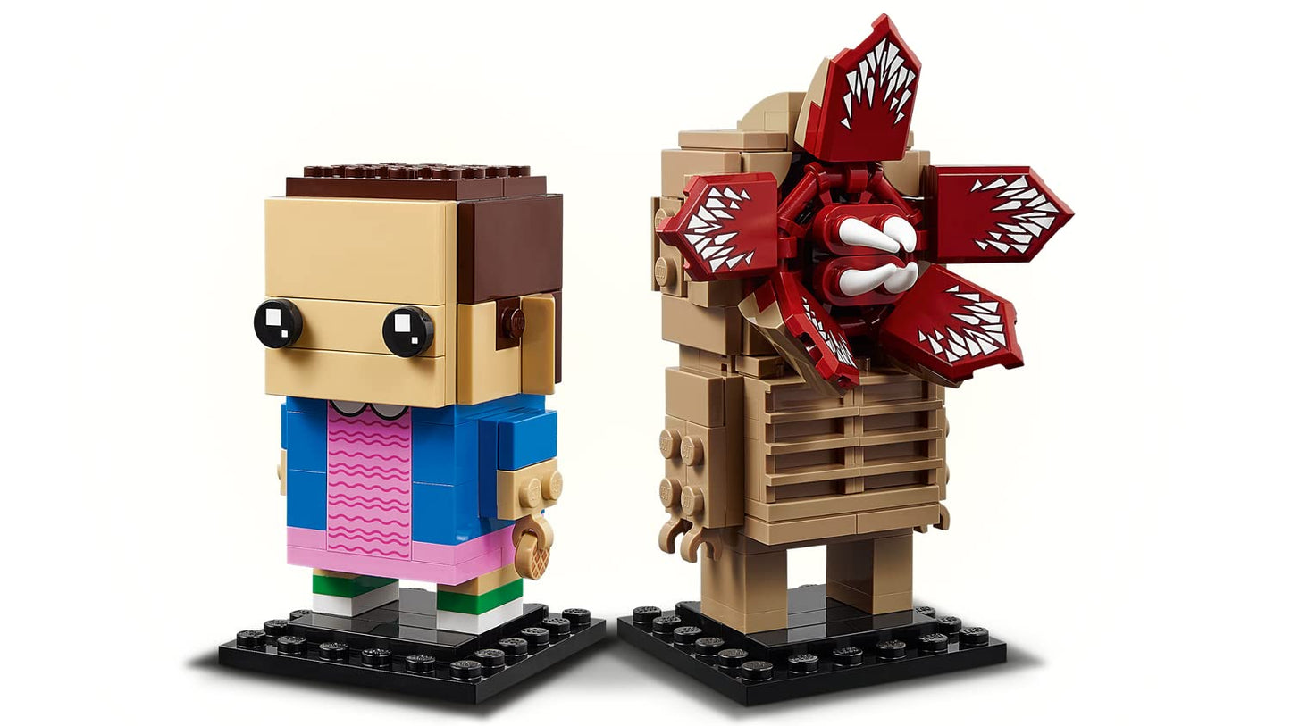 LEGO BrickHeadz Demogorgon and Eleven (40459) – Stranger Things Collectible Figures