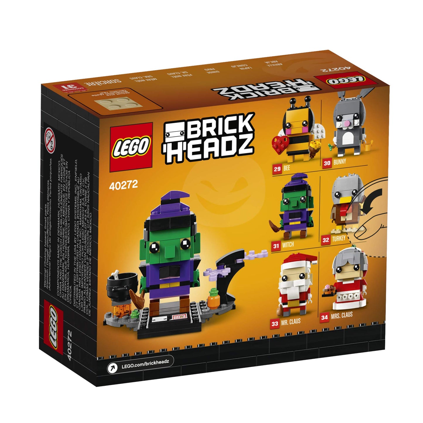 LEGO BrickHeadz Halloween Witch 40272 Building Kit – 151 Pieces