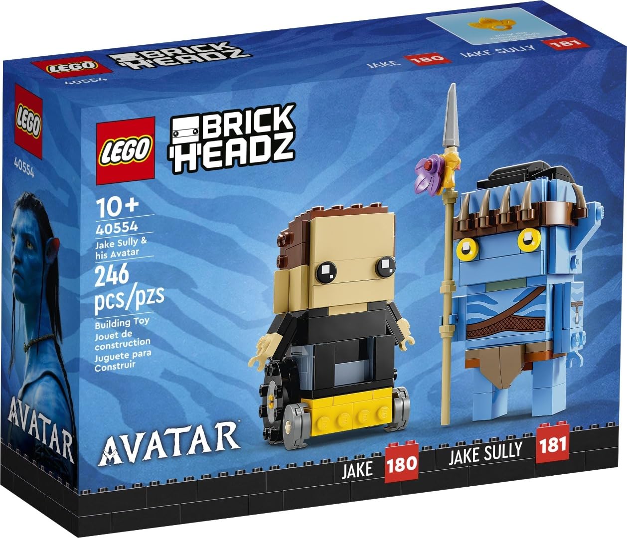 LEGO BrickHeadz Jake Sully & Avatar (40554) Building Set | Collectible Duo
