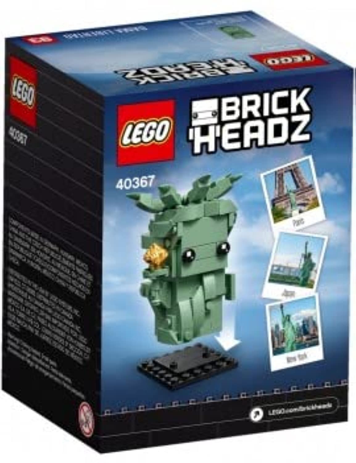 LEGO 40367 BrickHeadz Lady Liberty – Statue of Liberty Collectible (153 Pieces)