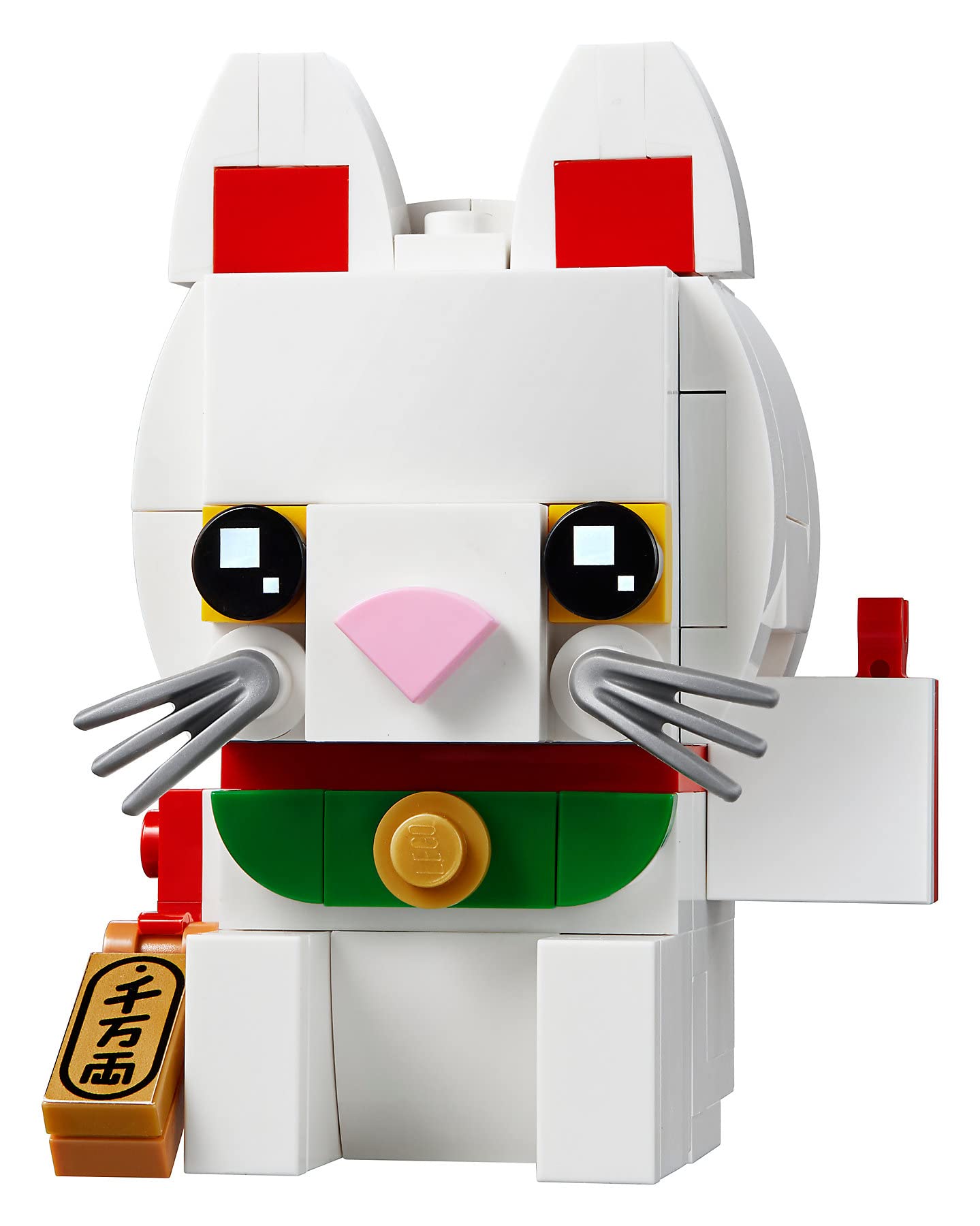 LEGO BrickHeadz Lucky Cat 40436 – 134-Piece Collectible with Movable Paw