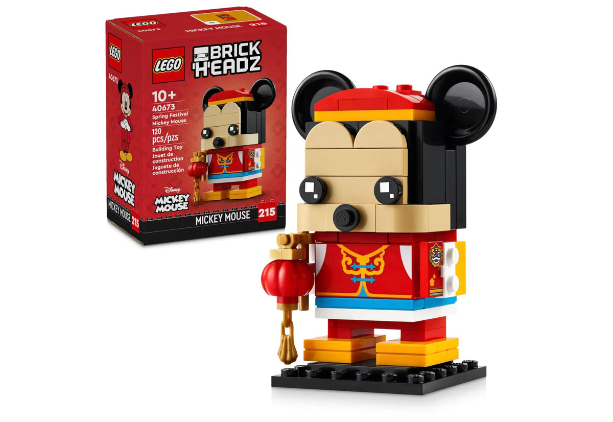 LEGO BrickHeadz Mickey Mouse Spring Party 40673 | Lunar New Year Buildable Toy