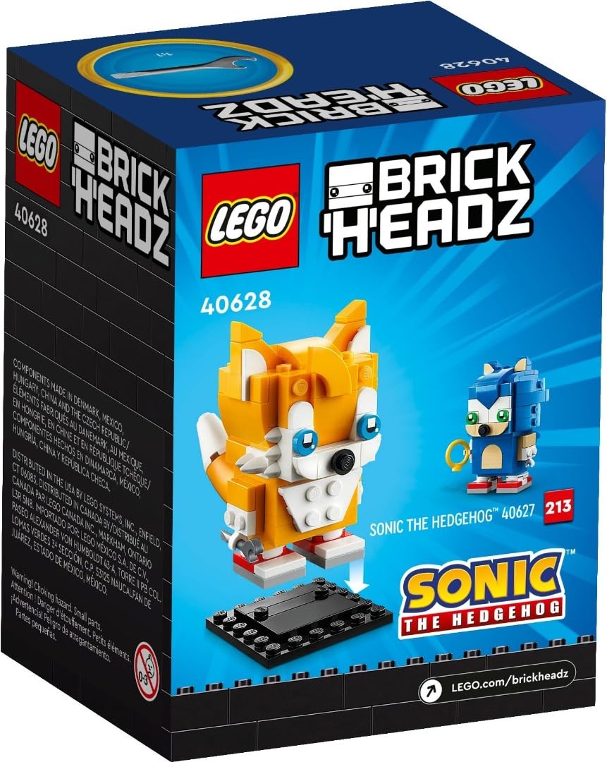 LEGO BrickHeadz Miles Tails Prower 40628 – Sonic the Hedgehog Collectible Figure