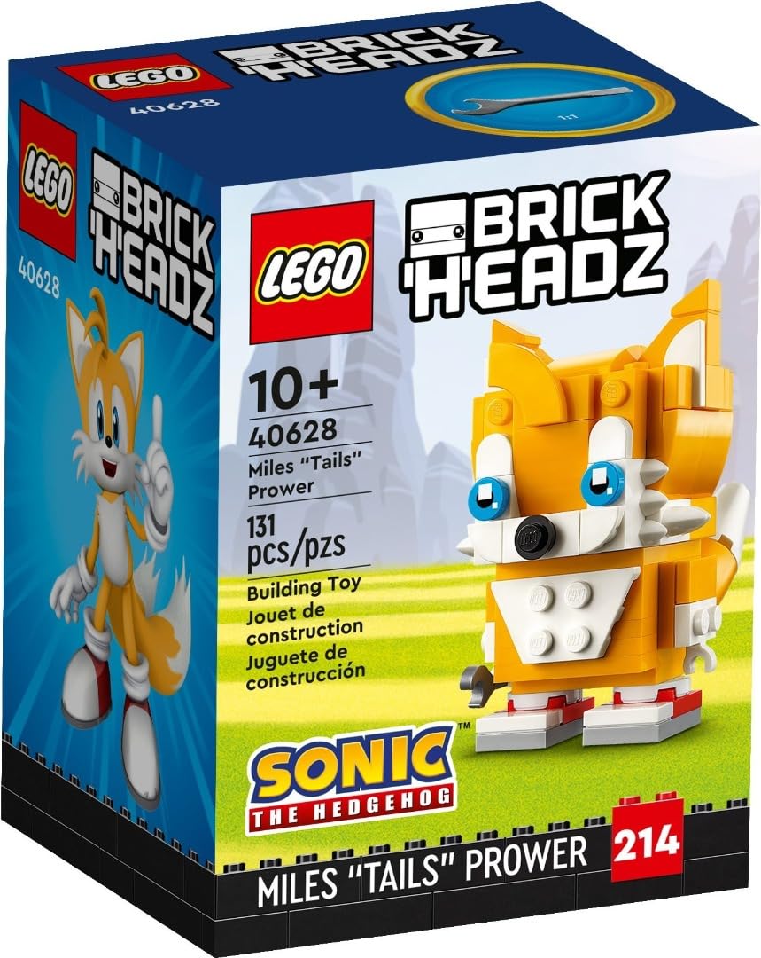LEGO BrickHeadz Miles Tails Prower 40628 – Sonic the Hedgehog Collectible Figure